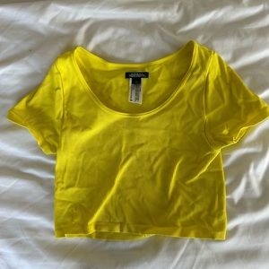 Yellow cropped top